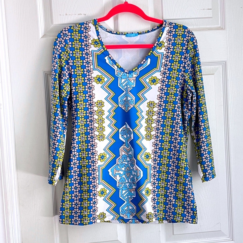 J.McLaughlin Catalina Cloth Top L‎ Women Old Money Luxury Preppy Classic